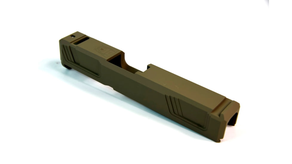 Gun Cuts Raider Slide for Glock 26, No Optic Cut, Flat Dark Earth, GC-G26-RAI-FDE-NO