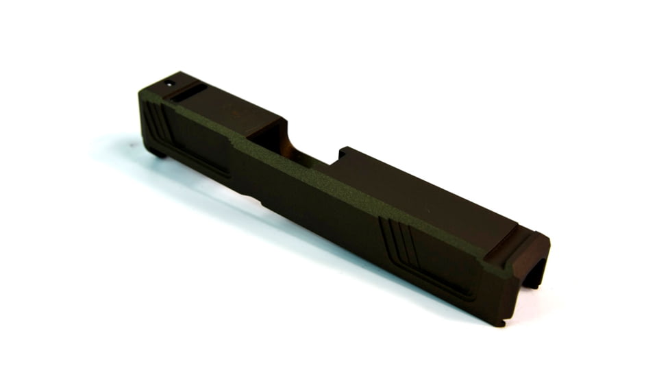 Gun Cuts Raider Slide for Glock 26, No Optic Cut, Midnight Bronze, GC-G26-RAI-MBR-NO