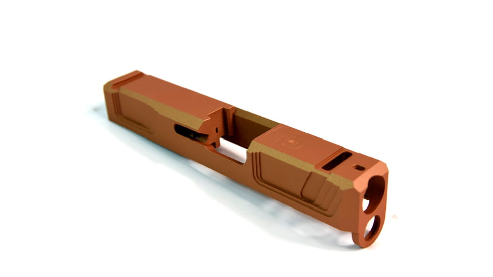 Gun Cuts Raider Slide for Glock 26, Optic Cut, Copper, GC-G26-RAI-COP-RMR