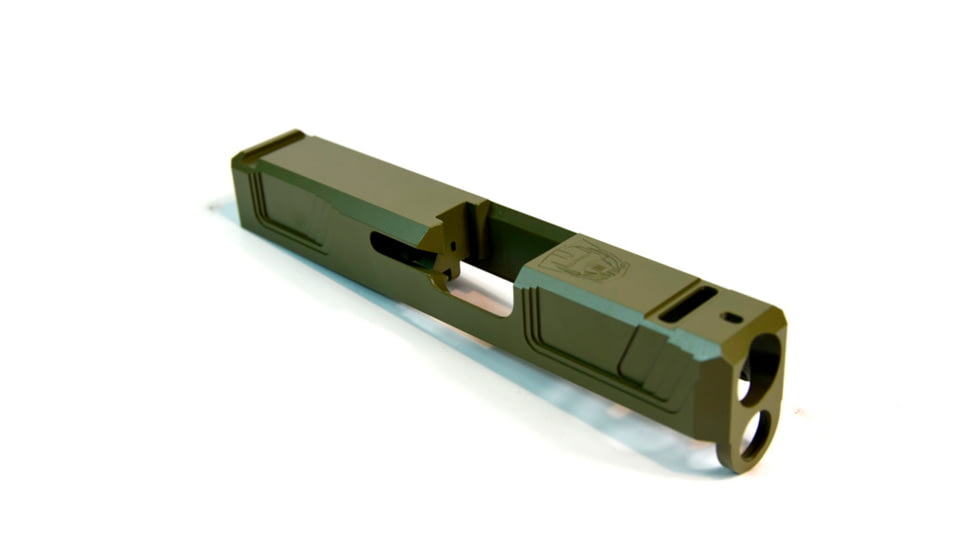 Gun Cuts Raider Slide for Glock 26, Optic Cut, Noveske Bazooka Green, GC-G26-RAI-NBG-RMR