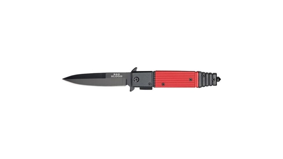 Hallmark Bad Blood - Stiletto Style Folder - Assisted Open Knive, 3 1/2in Blade, BB0109