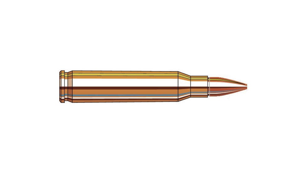 Hornady Ammo Superformance .223 Rem 55gr. Cx Brass Centerfire Rifle Ammunition, 20 Rounds, 832744