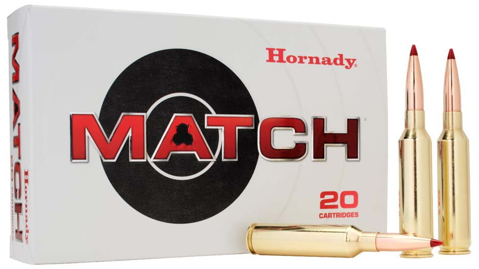 Hornady Match 7MMPRC 180 Grain ELD Brass Riffle Ammo, 20 Rounds, 80711