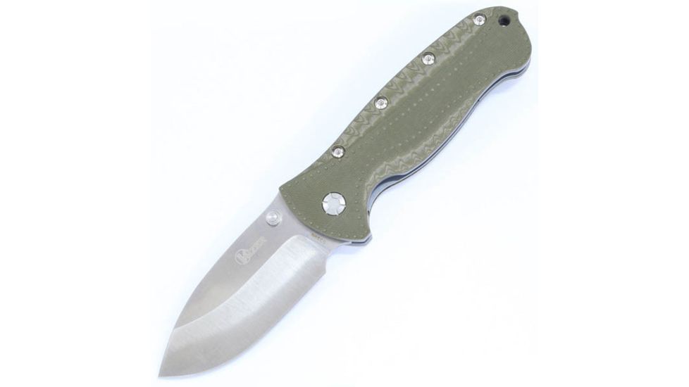 EDEMO Kizer Cutlery Ki4416A1 Folding Knife,4.05in,OD Green G10/Blue Liner,S-img-0
