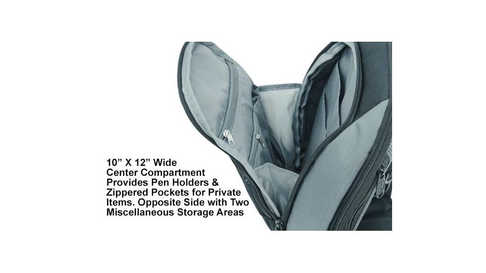 Leapers UTG Vital Chest Pack/Shoulder Sling Bag, Black/Gun Metal PVC-VP01BG