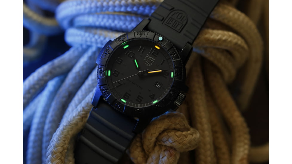 Luminox Leatherback Sea Turtle Giant Watches, Black/Black, 44 mm, 0321.BO