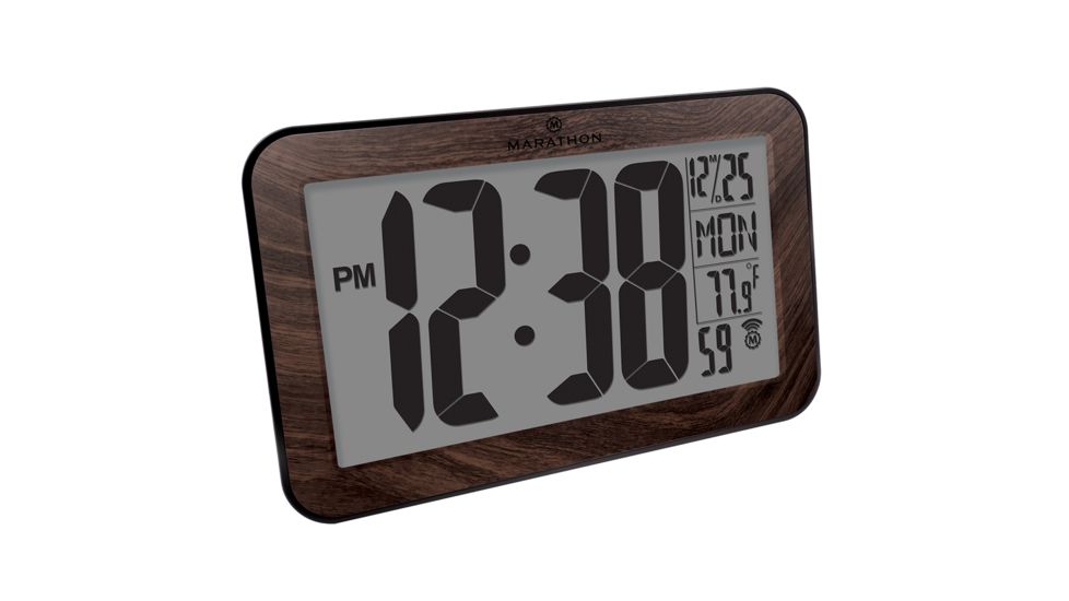 Marathon Watch Atomic Wall Clock w/8 Time Zones and Stand | Up to 27%
