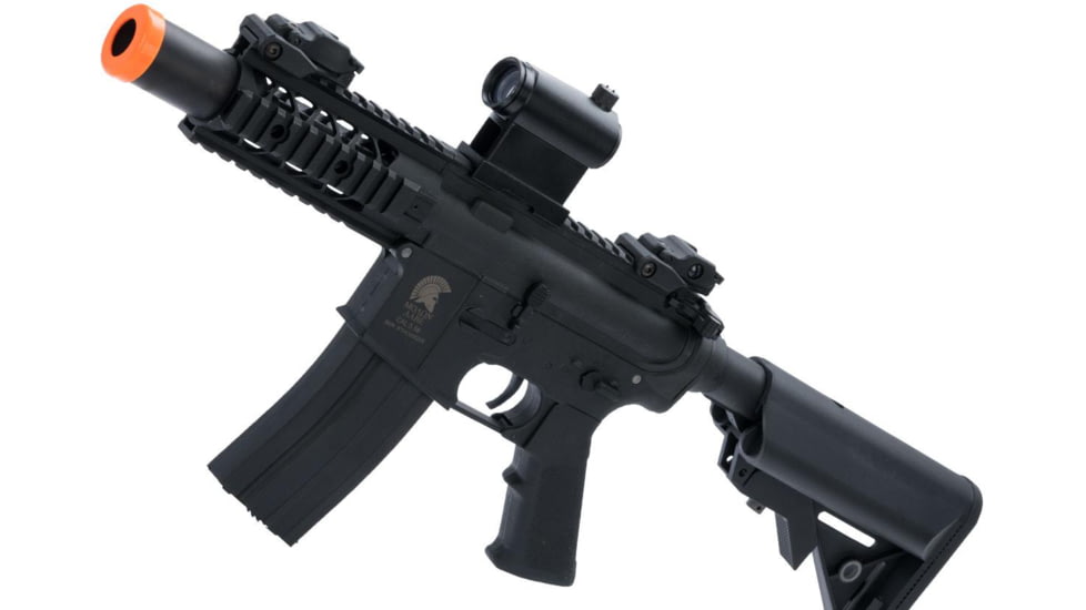 Matrix Sportsline M4 RIS Airsoft AEG Rifle w/G2 Micro-Switch Gearbox, 5in Stubby, Black, Large, ST-AEG-274-A-BK