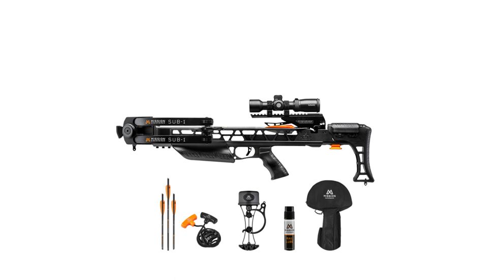 Mission Crossbows Sub-1 Crossbow Pro Kit, Black, XK031