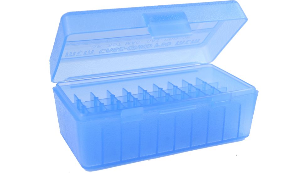 MTM 50 Round 38-357 Caliber Blue Pistol Ammo Box P503824 | 26% Off 5 ...