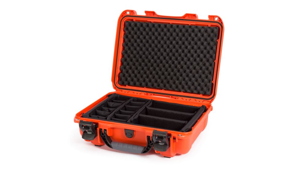 Nanuk 923 Hard Case w/ Padded Divider, Orange, 923S-021OR-0A0