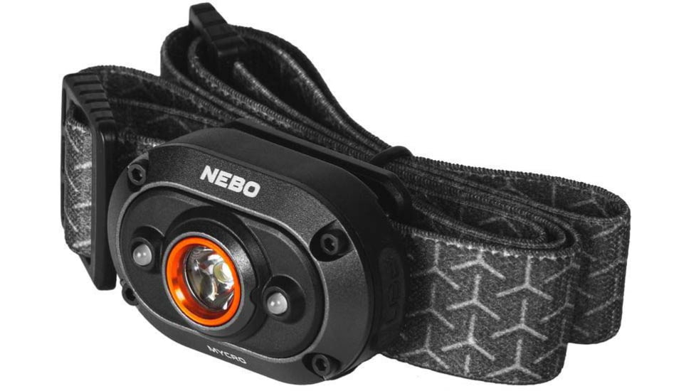 Nebo Mycro Turbo Mode Rechargeable Headlamp and Cap Light, 400 Lumens, Black, NEB-HLP-0011