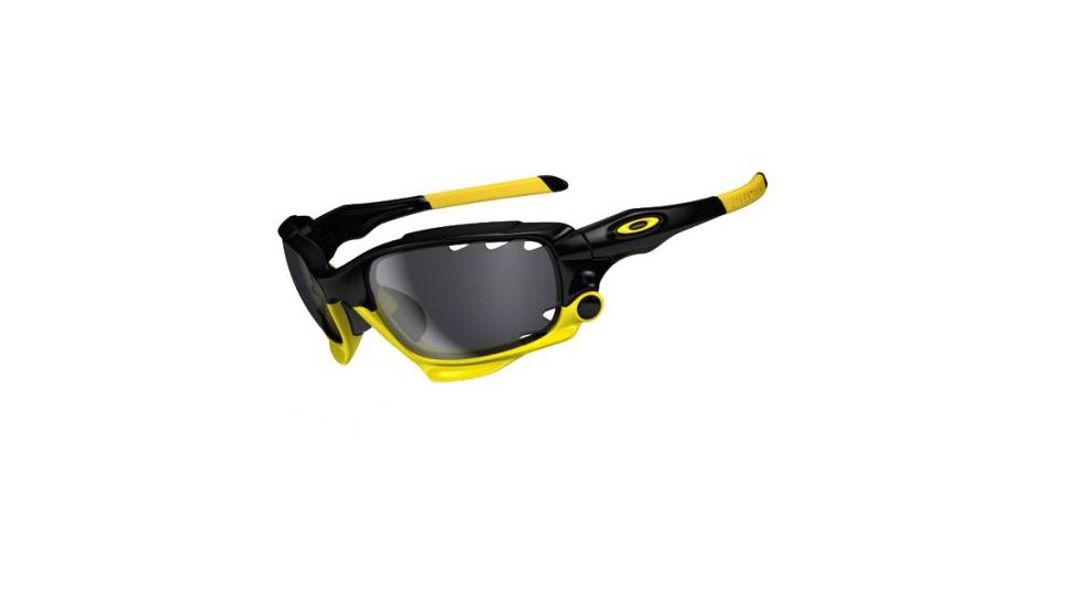 Oakley Jawbone Single Vision Prescription Sunglasses - LiveStrong Polished Black Frame 04-211