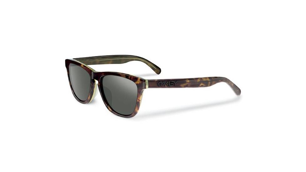 Oakley Frogskins LX Mens Sunglasses, Tortoise Green Frame, Dark Grey Lens OO2043-07