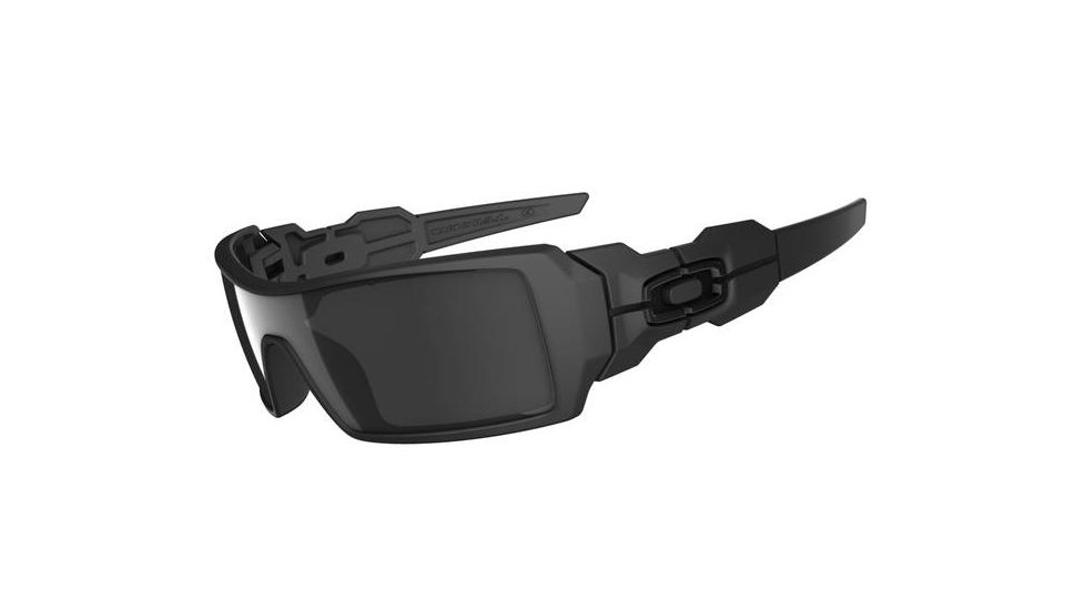 Oakley Oil Rig Matte Black Frame w/ Black Iridium Lenses Men's Sunglasses 03-464