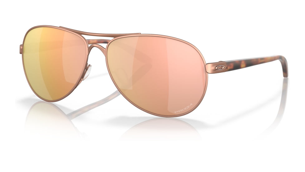 Oakley OO4079 Feedback Sunglasses - Womens, Satin Rose Gold Frame, Prizm Rose Gold Lens, 59, OO4079-407944-59