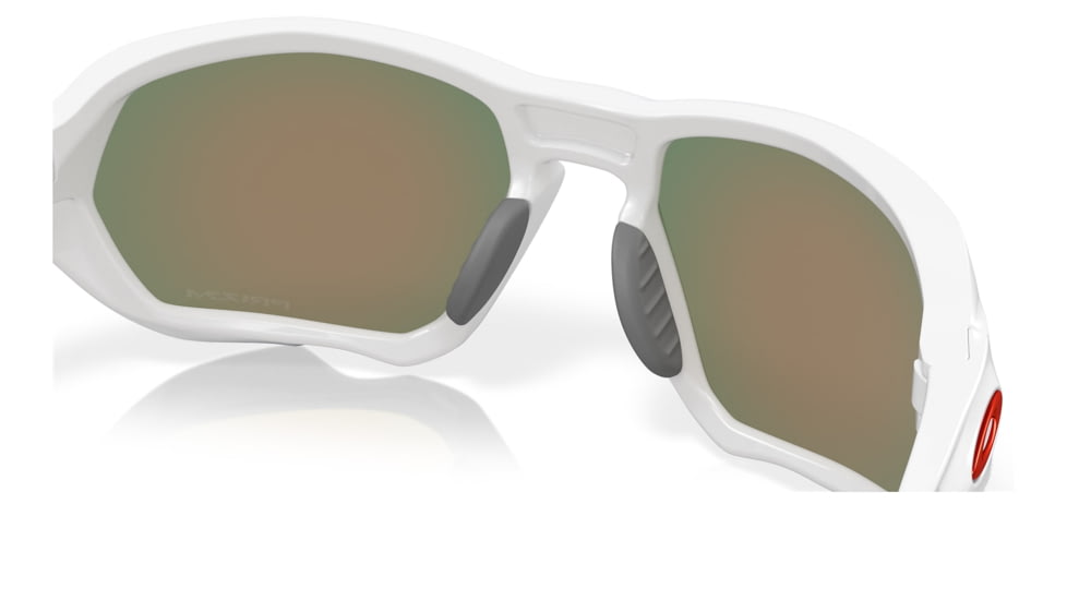 Oakley OO9019A Plazma A Sunglasses - Men's, Polished White Frame, Prizm Ruby Lens, Asian Fit, 59, OO9019A-901906-59