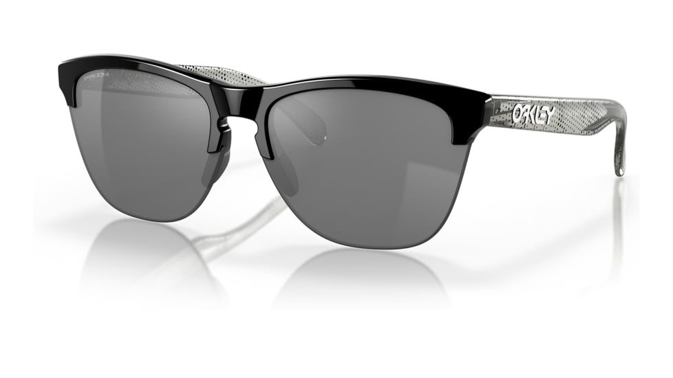 Oakley OO9374 Frogskins Lite Sunglasses - Mens, Polished Black Frame, Prizm Black Lens, 63, OO9374-937448-63