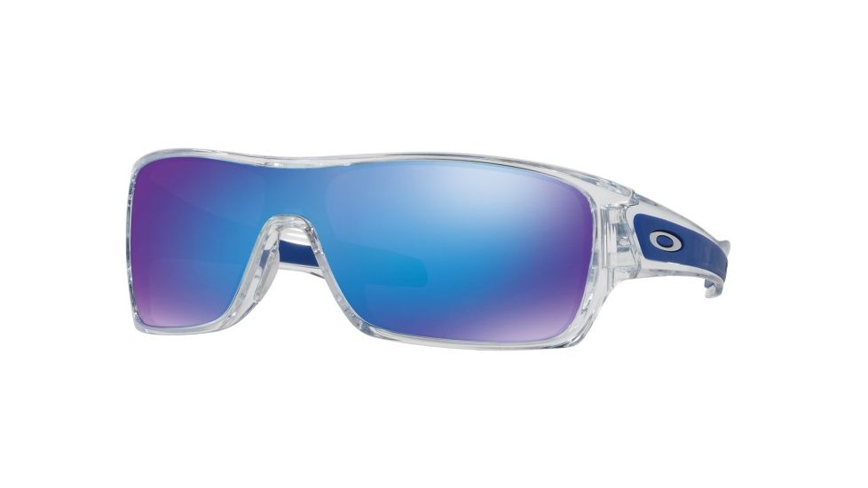 Oakley TURBINE ROTOR OO9307 Sunglasses 930710-32 - Polished Clear Frame, Sapphire Iridium Lenses