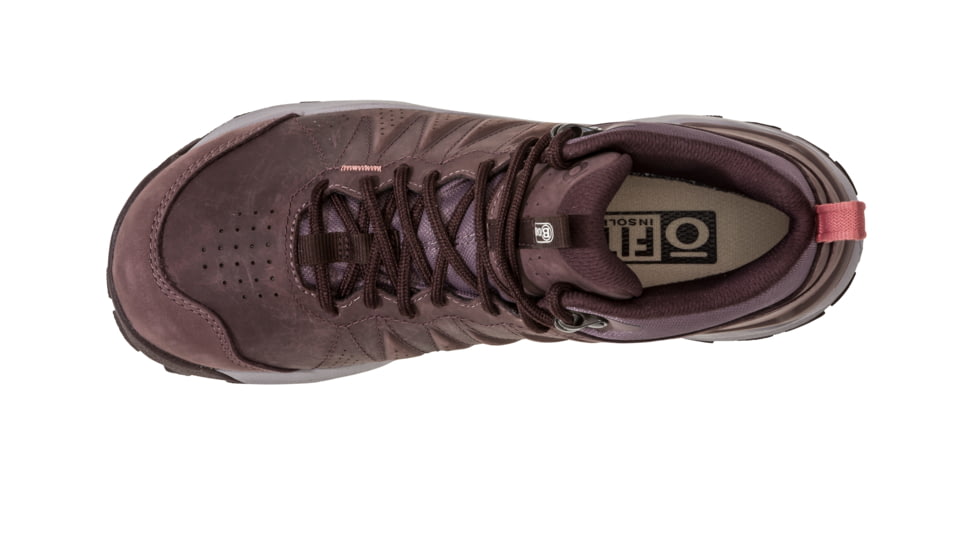 Oboz Sypes Mid Leather B-DRY Hiking Shoes - Womens, Medium, Peppercorn, 7.5, 77102-PPC-7.5-Medium