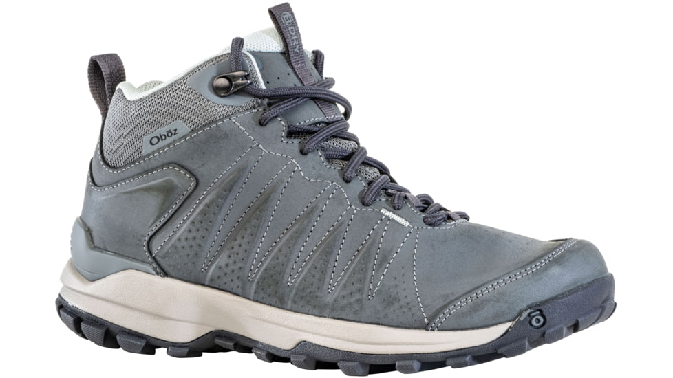 Oboz Sypes Mid Leather B-Dry Medium Hiking Shoes - Womens, Dark Sage, 9.5, 77102-Dark Sage-Medium-9.5