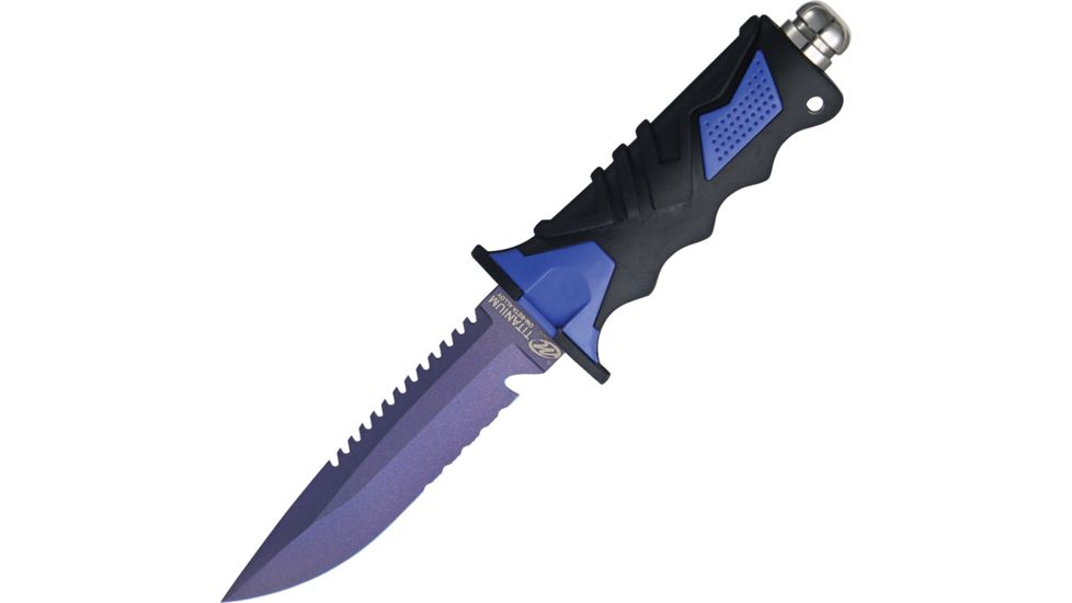 Ocean Master Beta Titanium Fixed Blade Dive Knife Free Shipping over 49!