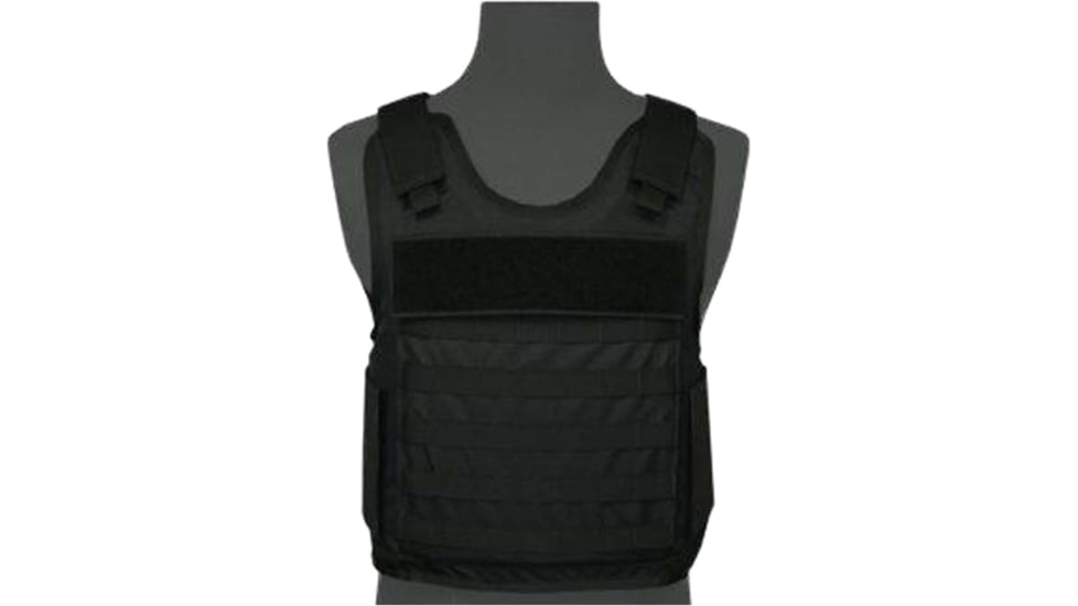 Premier Body Armor NIJ Certified Hybrid Tactical Vest Level IIIA, Black, Medium, HTV-BLACK-M