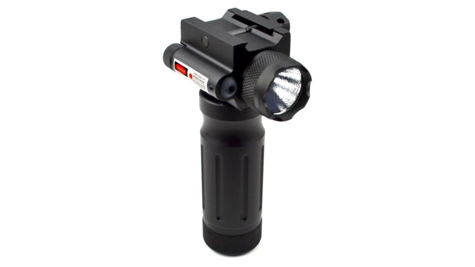 EDEMO Sniper CREE Q5 LED 260 Lumens Flashlight with Red 5mw Laser Sight Com-img-0