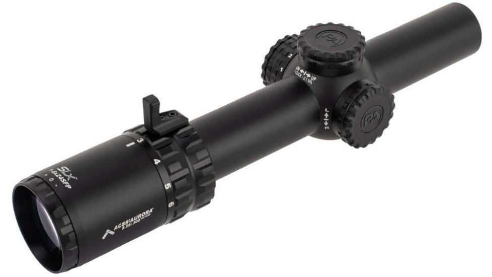 Primary Arms SLx 1-6x24mm Rifle Scope, 30mm Tube, Second Focal Plane, ACSS Aurora, Black, 610182