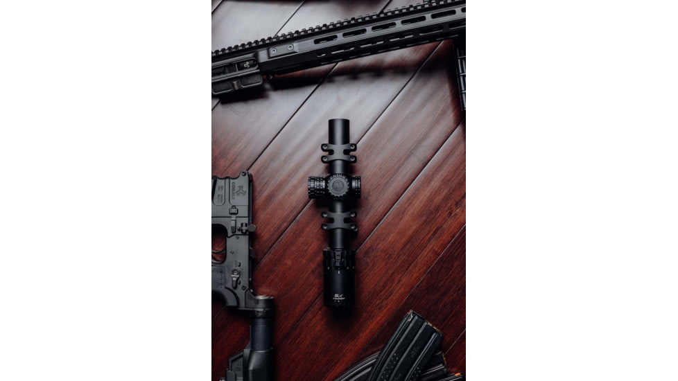 Primary Arms SLx 1-6x24mm Rifle Scope, 30mm Tube, Second Focal Plane, ACSS Nova Fiber Wire Reticle, Black, 610183