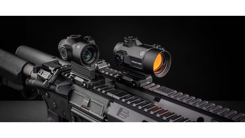 Primary Arms The SLx 1x MicroPrism Red Dot Sight, 1 MOA, Prism Scope, Red Illuminated ACSS Cyclops, Black, 710034