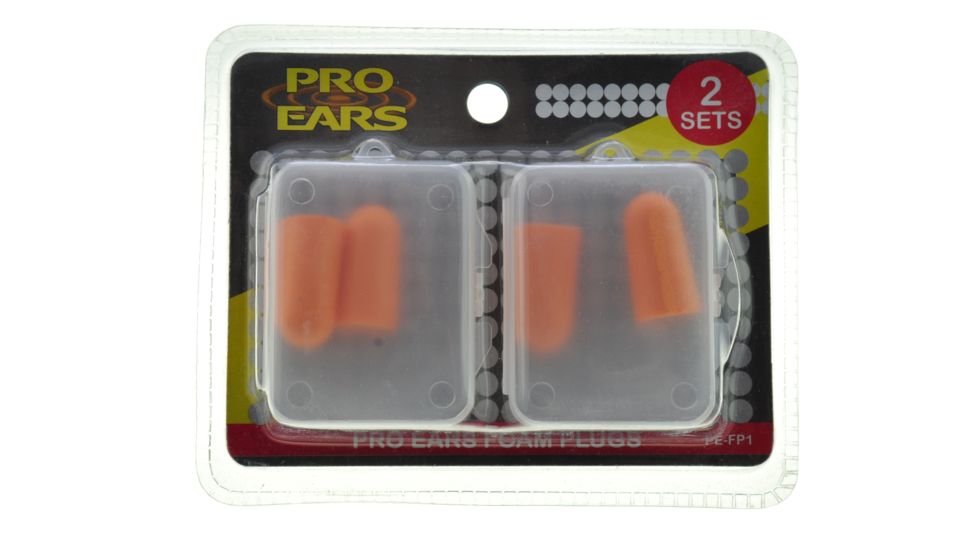 Pro Ears Foam Ear Plugs w/Storage Box PE-FP