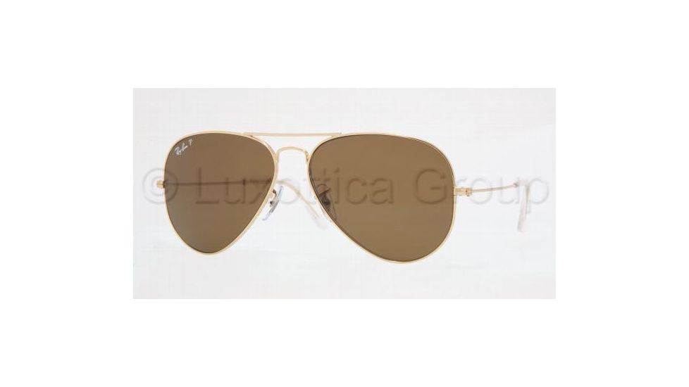 Ray-Ban Aviator Large Metal Sunglasses RB3025 001/57-5814 - Arista Crystal Brown Polarized