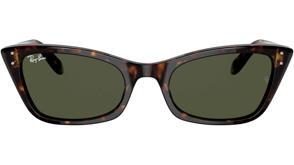 Ray-Ban Lady Burbank RB2299 Sunglasses, Green Lenses, Havana, 52, RB2299-902-31-52