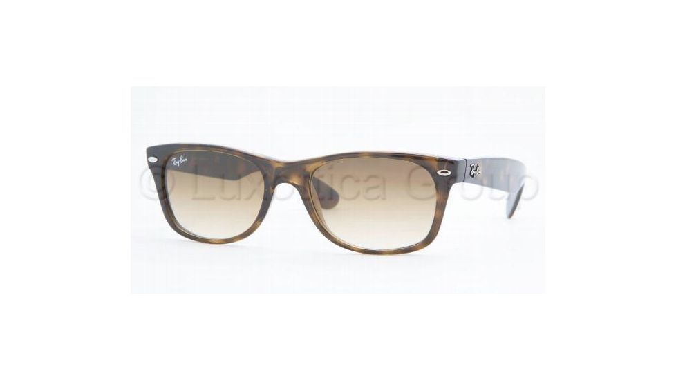 Ray-Ban New Wayfarer Sunglasses, Shiny Avana Frame, Brown Gradient #710-51-5218