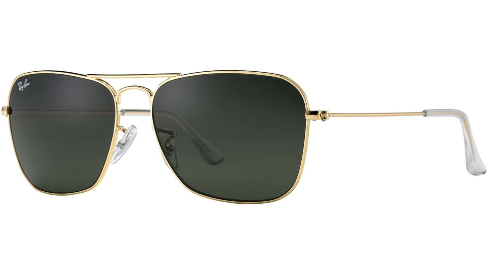 Ray-Ban RB 3136 Sunglasses Styles - Arista Frame / Crystal Green 55 mm Diameter Lenses, 001-5515