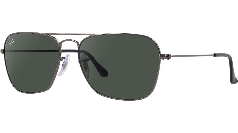 Ray-Ban RB 3136 Sunglasses Styles - Gunmetal Frame / Crystal Green 55 mm Diameter Lenses, 004-5515