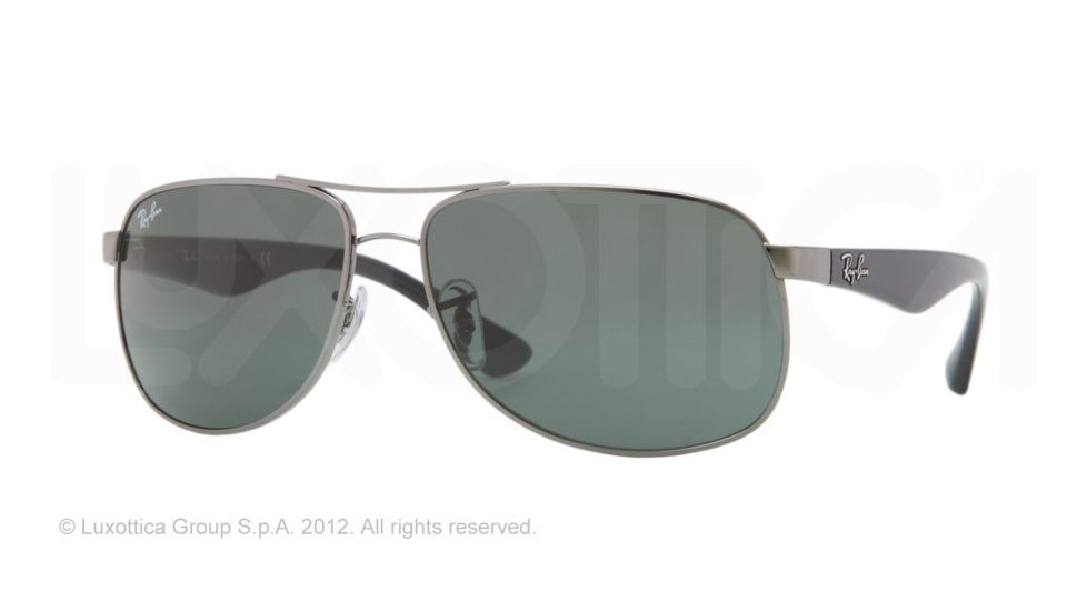 Ray-Ban RB3502 Sunglasses 004-6114 - Gunmetal Frame, Crystal Gray Lenses