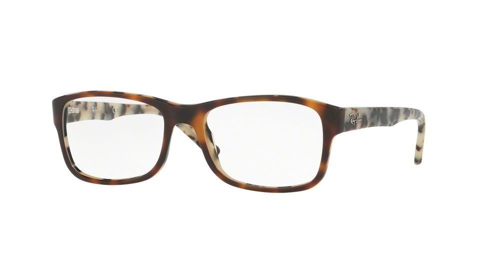 Ray-Ban RX5268 Eyeglass Frames 5676-50 - Top Brown Havana/havana Beige Frame
