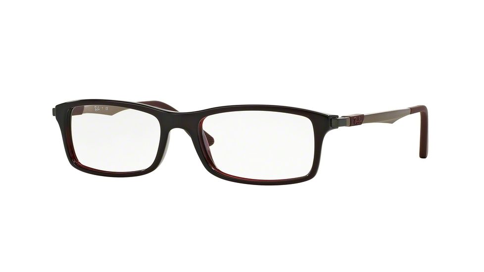 Ray-Ban RX7017 Eyeglass Frames 5552-54 - Red Frame