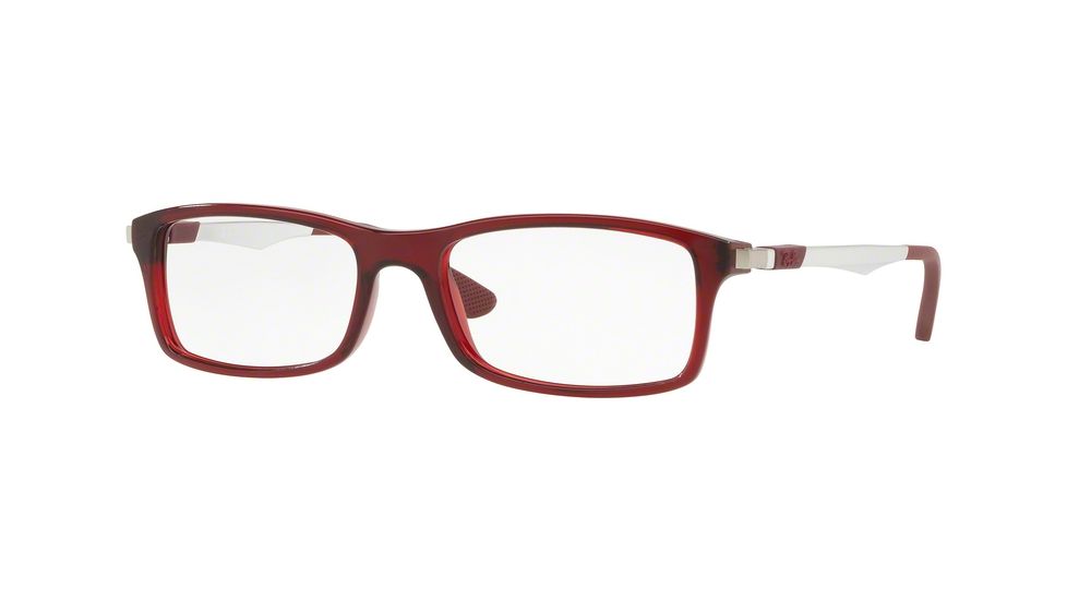 Ray-Ban RX7017 Eyeglass Frames 5773-54 - Trasparent Red Frame
