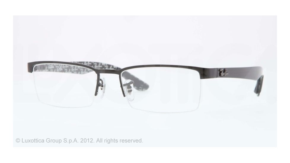 Ray-Ban RX8412 Eyeglass Frames 2509-52 - Shiny Black Frame, Demo Lens Lenses
