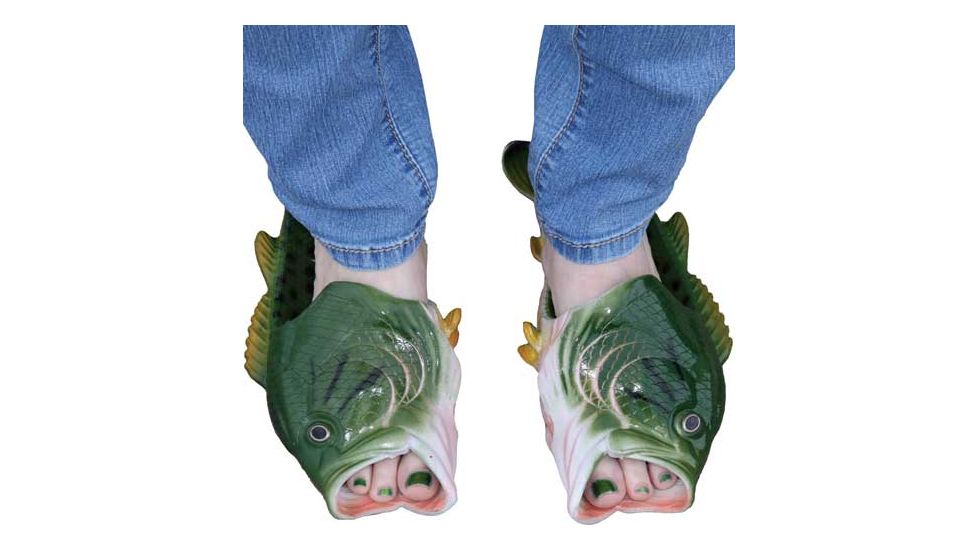 bass sandals fish