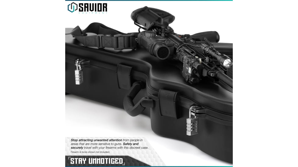 Savior Equipment Ultimate Guitar Single Rifle Case, Black, RC-GT-ACOUSTIC-BK