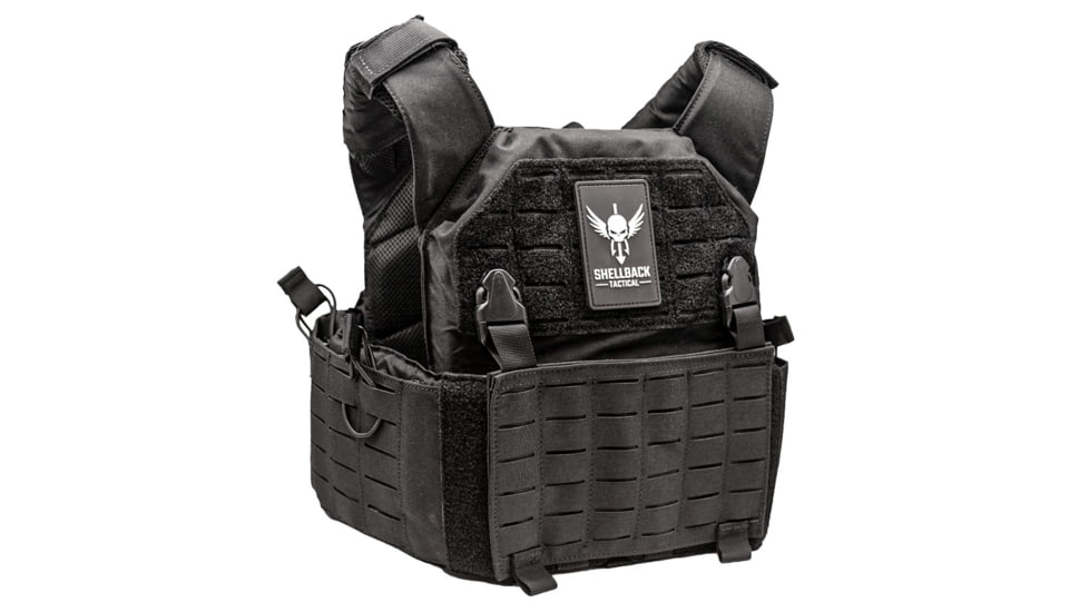 Shellback Tactical Rampage 2.0 Plate Carrier, Shooter and SAPI, Black, One Size, SBT-9031-BK