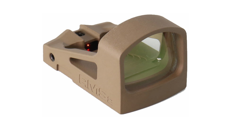 Shield Sights Compact Reflex Mini Red Dot Sight 2.0, 4 MOA Dot Reticle, RMS2-4MOA Glass Lens, Flat Dark Earth, RMS2-4 Moa G FDE