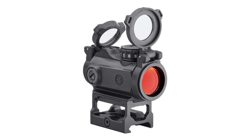 SIG SAUER Romeo-MSR 1x20mm Reflex Red Dot Sight, 2 MOA Red Dot Reticle, Black, SOR72001