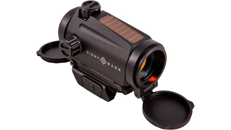 SightMark 1x-28mm Element Mini Solar Kırmızı Nokta, Kırmızı, 3 MOA Nokta, 1 MOA, Siyah, SM26041