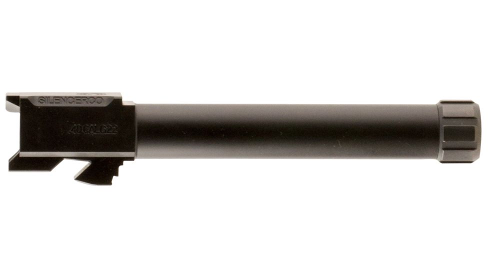 SilencerCo Threaded Barrel, Glock 22, .40 S&amp;W, 4.7 in, 9/16x24, Black, AC50