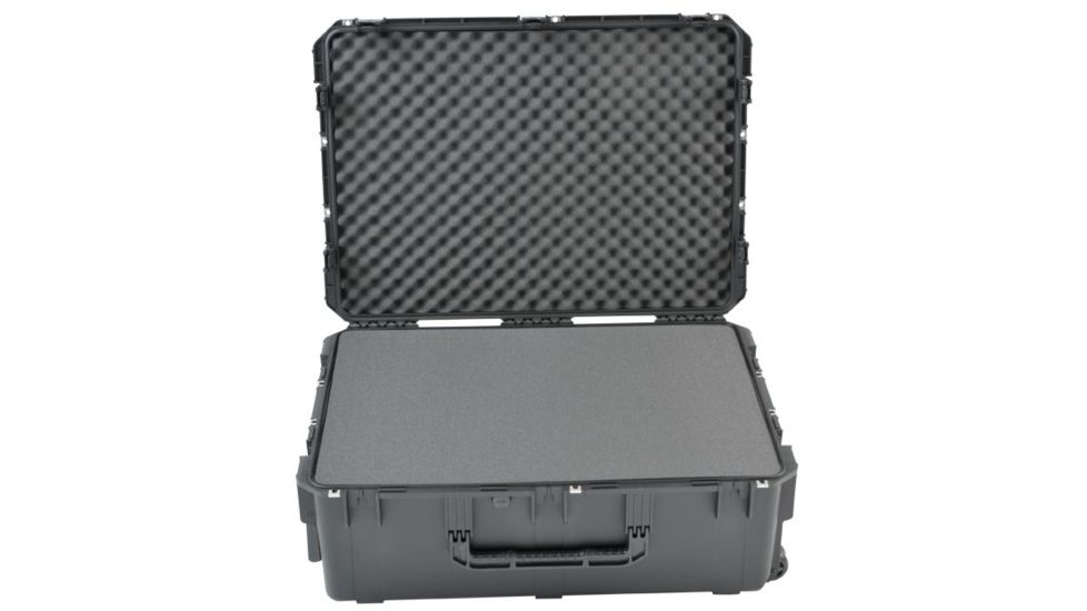 SKB Cases I Series Injection Molded Watertight &amp; Dust Proof Case Cubed foam w/wheels, Black, 34.50in x 24.50in x 12.75in 3I-3424-12BC